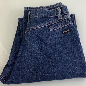 Vintage Wrangler Silverlake rib cage hi waisted dark wash jeans SZ 5/6 NWOT